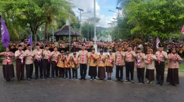 Sinergi TNI-Polri Menguatkan Pembinaan Pramuka Garuda Siaga Di Trenggalek