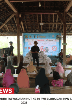 Kasdim 0721/Blora Hadiri Tasyakuran HUT Ke-80 PWI Blora Dan HPN Tahun 2026