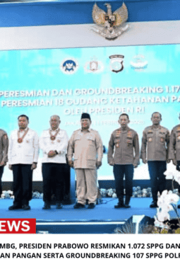 Perkuat Program MBG, Presiden Prabowo Resmikan 1.072 SPPG Dan 18 Gudang Ketahanan Pangan Serta Groundbreaking 107 SPPG Polri