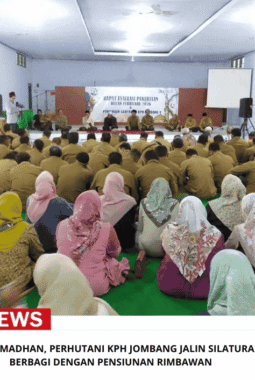 Momentum Ramadhan, Perhutani KPH Jombang Jalin Silaturahmi Dan Berbagi Dengan Pensiunan Rimbawan