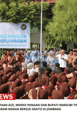 Akselerasi Pemerataan Gizi, Menko Pangan Dan Bupati Warsubi Tinjau Program Makan Bergizi Gratis Di Jombang