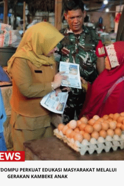 Koramil 1614-01/Dompu Perkuat Edukasi Masyarakat Melalui Gerakan Kambeke Anak