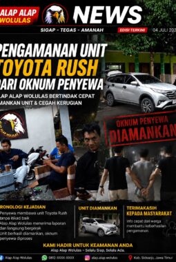 Pengamanan Unit Toyota Rush di Krembung, Alap Alap Wolulas Bergerak Cepat Amankan Kendaraan dan Cegah Kerugian