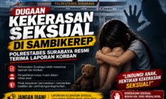 Dugaan Kekerasan Seksual di Sambikerep, Polrestabes Surabaya Resmi Terima Laporan Korban
