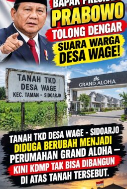 TANAH TKD WAGE DIPERTANYAKAN, GRAND ALOHA BERDIRI DI ATAS LAHAN YANG DIDUGA ASET DESA