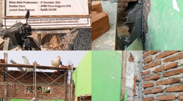Proyek Revitalisasi SD Negeri 4 Tirtobinangun Nganjuk Disorot: Abaikan Standar K3 dan Kualitas Beton Amburadul