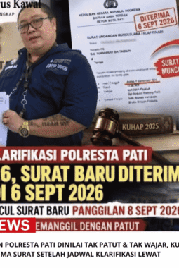 Surat Panggilan Polresta Pati Dinilai Tak Patut & Tak Wajar, Kuswandi Terima Surat Setelah Jadwal Klarifikasi Lewat