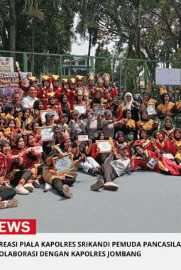 Lomba Senam kreasi Piala Kapolres Srikandi Pemuda Pancasila Berkolaborasi dengan Kapolres Jombang