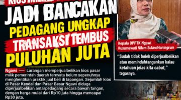 Kios Milik Pemkab Ngawi Jadi Bancakan, Pedagang Ungkap Transaksi Tembus Puluhan Juta
