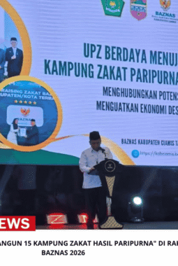 BAZNAS Ciamis Siap Bangun 15 Kampung Zakat Hasil Paripurna” di Rakornas BAZNAS 2026